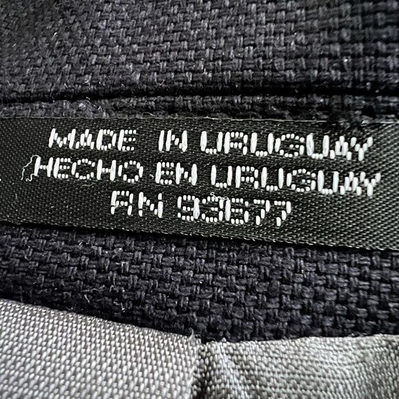 J. Ferrar Black 100% Silk 3 Button Satin Lined Blazer Sport Coat - Size 42R - Picture 8 of 11